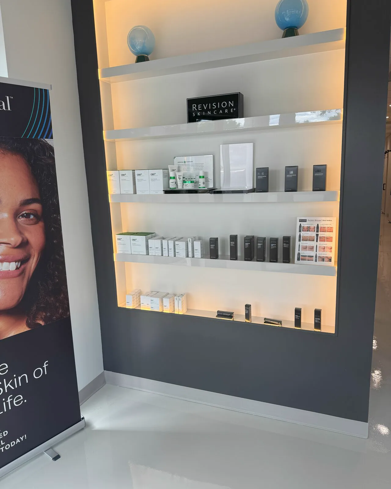 Medical-grade skincare retail at Majspa Medspa & Aesthetics med spa