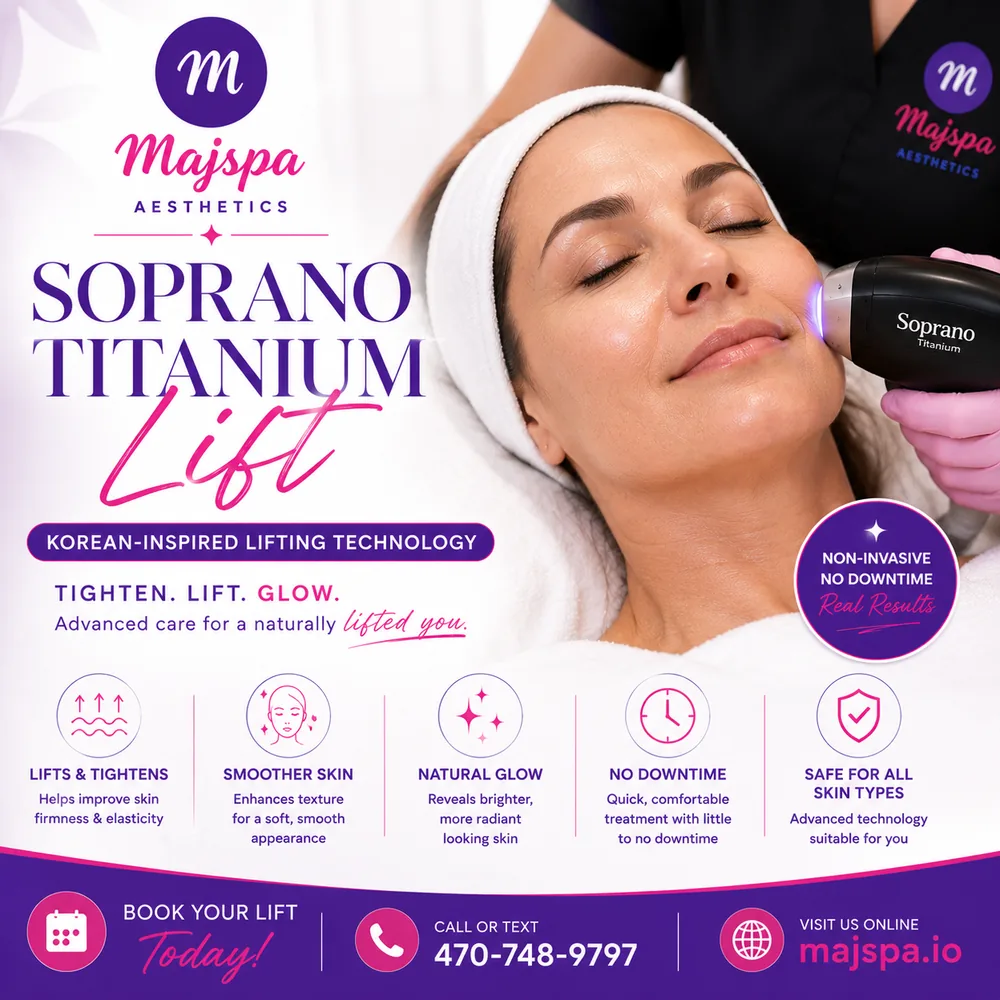 Soprano Titanium Lift at Majspa &mdash; Korean-inspired lifting technology that tightens, smooths and brightens with no downtime, safe for all skin types